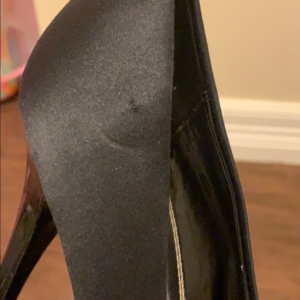 WHBM satin peep toe pumps - Picture 6 of 6